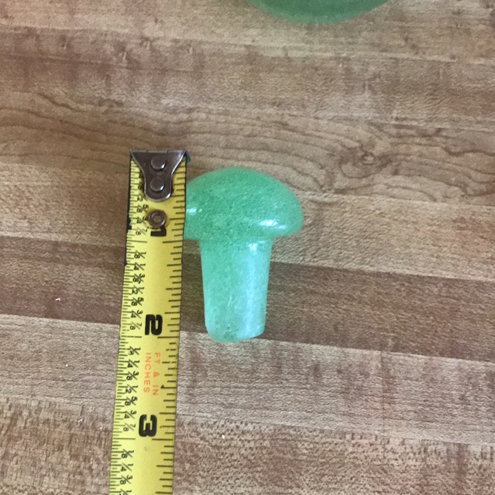 Vintage Green Pulgosso Murano Decanter with Mushroom Stopper - Picture 9 of 9